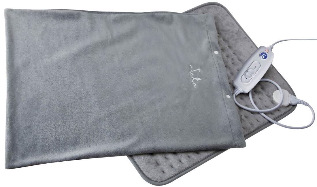 Almohadilla térmica 100W 50x40 cm, ideal para alivio del dolormuscular y mejora de la circulación.