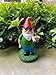 Gnometastic Hippie Smoking Gnome, 8.5in, Funny Garden Gnomes Statue Outdoor Decoration for Yard Lawn Ornament Weed Decor, Inappropriate Gifts & Stocking Stuffers for Men, Women, Adults
