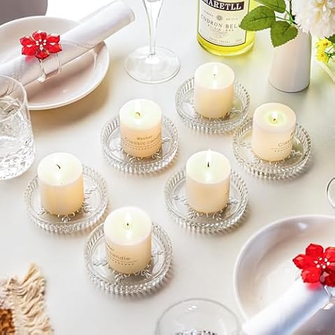 kanpura Set of 6 Hexagonal Glass Candle Holders Cover