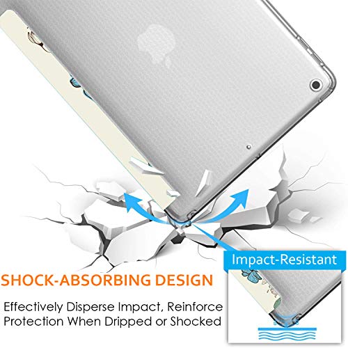 Image of DuraSafe Cases for iPad PRO 9.7 inch 2016 TPU Cover A1673 A1674 A1675 MLMP2HN /A MM172HN /A MLMN2HN /A MLMW2HN /A MLMX2HN /A MLMV2HN /A MLN02HN /A MLMY2HN /A MLN12HN /A MM1A2HN /A MLMQ2HN /A Printed Color Flowers