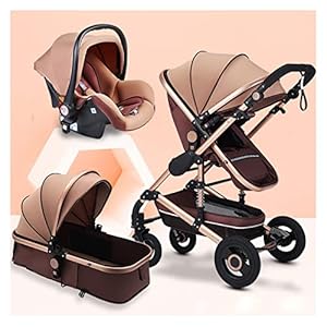 Baby Wandelwagen Kinderwagen & Accessoires 3 In 1 Luxe Kinderwagen For Pasgeboren Koets Opvouwbare Hoge Landschap…