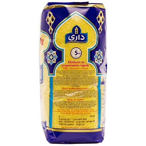 Dari - Premium Couscous Mittel - Kuskus aus Marokko in 1 kg Packung