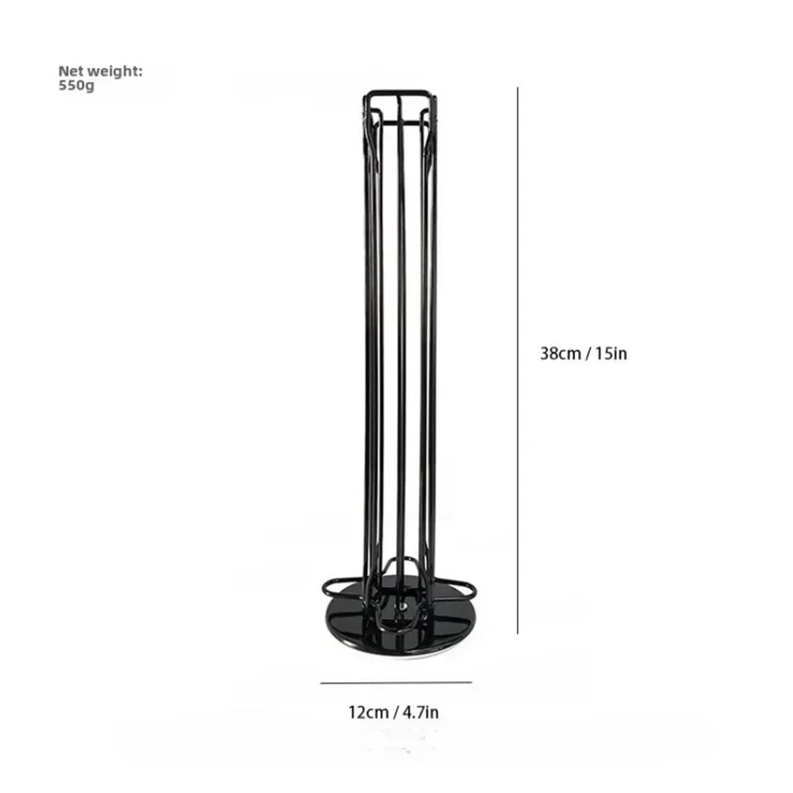 Organisateur De Capsules De Café Rotatif, Présentoir De Capsules De Café D'une Capacité Maximale De 40 Capsules Rotatives(Silver)