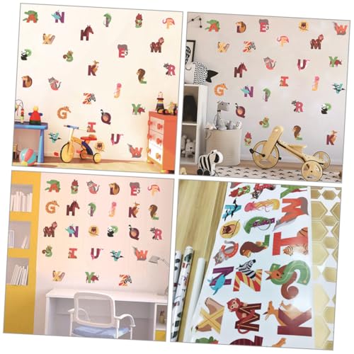 Calcomanías de Letras y Animales para Pared, Set 26 Piezas miniatura 5