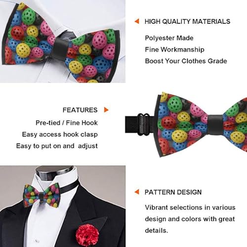 Classic Adjustable Length Bow Tie, Men’s Pre-tied Comfortable for Suits and Banquets3
