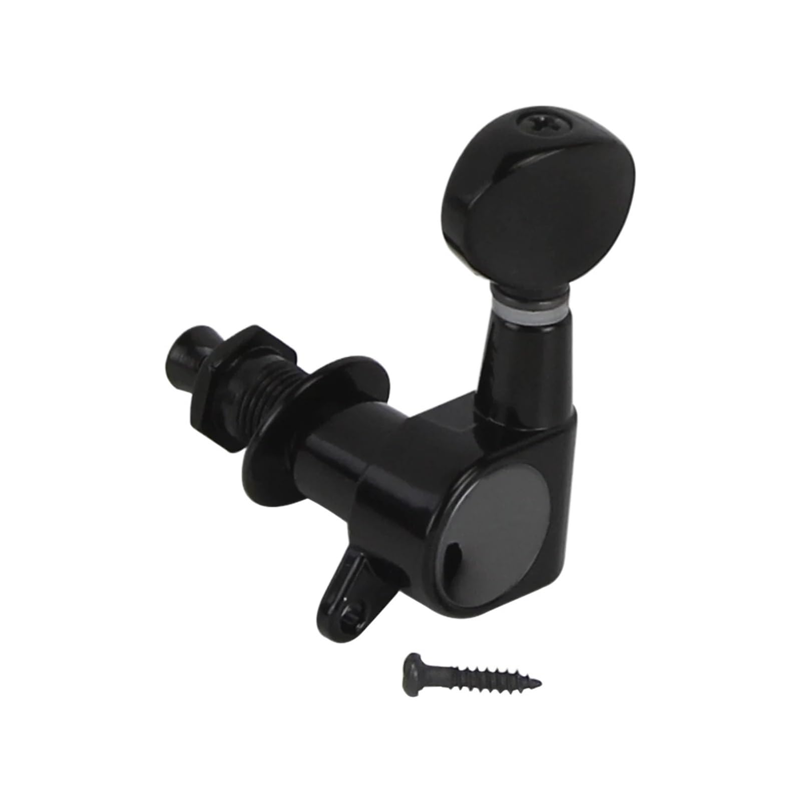 6PCS 6-in-line Chiavi di accordatura for chitarra elettrica Pioli Meccaniche 6R/6L Cromo/Nero(Black 6R)