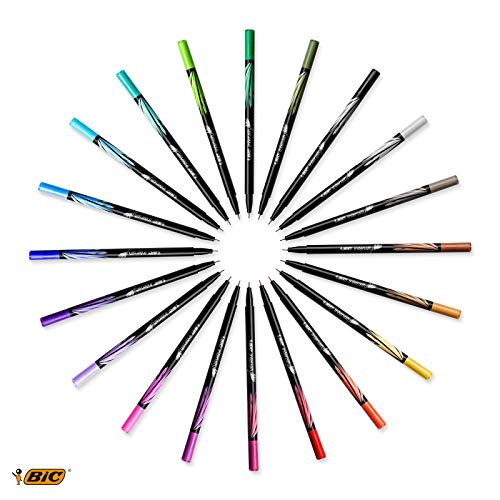 Bic Intensity 0.4 mm Fine Point Writing Felt Tip Pens (Pack of 12) 12 Black - image 7
