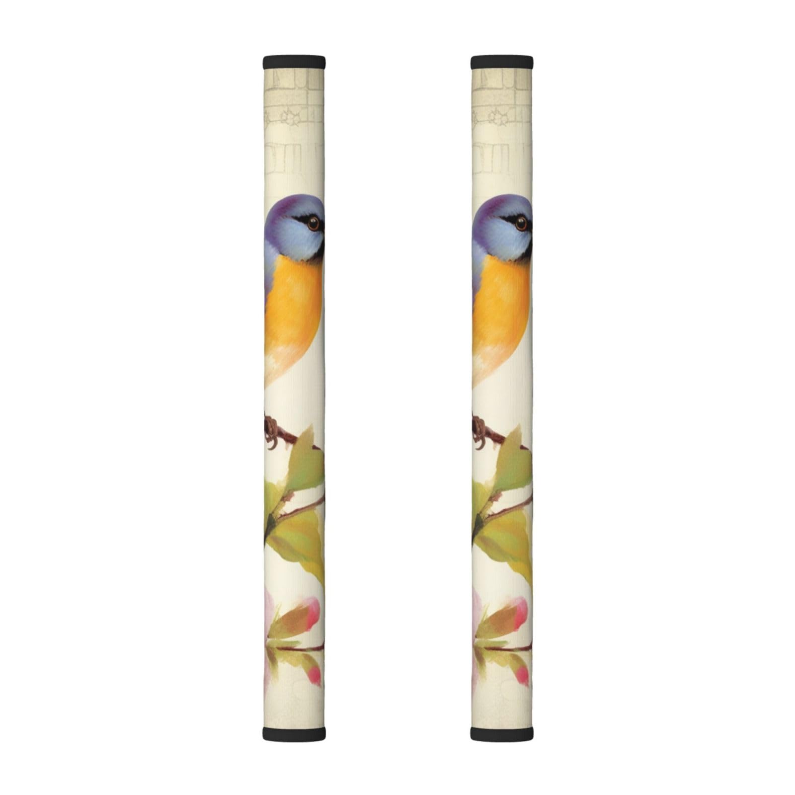 VGFJHNDF Refrigerator Door Handle Covers 2-Pack, Spring Bird and Flowers Printed Protect and Decorate for Fridge Ovens Dishwashers