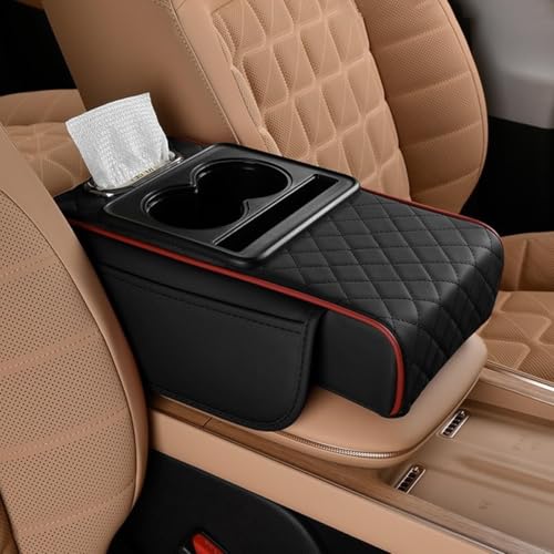 トヨタ プリウス 50系PRIUS ZVW55 ZVW51 50系(2015年12月~) プリウスPHV ZVW52 50系(2017年2月~)に適用 車 アームレスト 車用 アームレストカバー アームレストクッション アクセサリー 汎用 肘掛け 収納ボッ