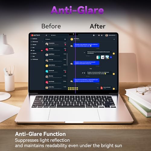 Image of Mamol 2 Pack Anti Blue Light Screen Protector for MacBook Pro 16 Inch (2021-2026, M1, M2, M3, M4, M5), Eye Protection, Anti Glare
