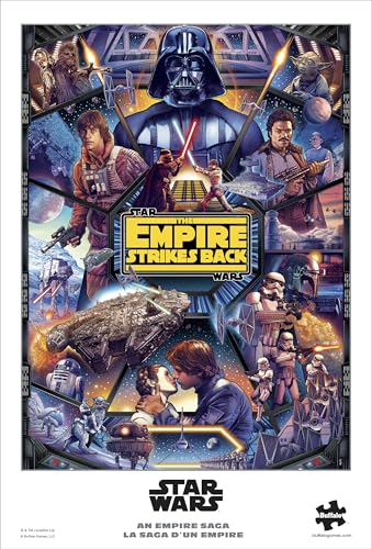 Buffalo Games - Star WarsTM an Empire Saga - Rompecabezas de 1000 piezas para adultos | Silver Select, licencia oficial, hecho en USA, cartón reciclado, tamaño terminado 27 x 20 pulgadas, incluye póster miniatura 5