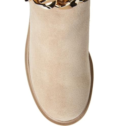 Steve Madden Amulet Sand Suede Embellished Lug Sole Combat Ankle Rhinestone (Sand Suede, 7.5) #TOP3