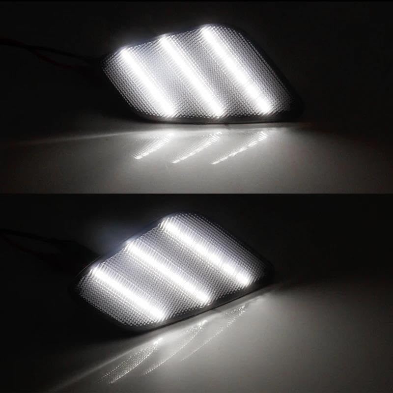 Générique Lampe De Clignotant Feux Latéraux Dynamiques LED Ambre Pour Jeep Pour Wrangler TJ 1997 – 2006 Clignotants Avant De Voiture 2 Pièces(Smoked B)