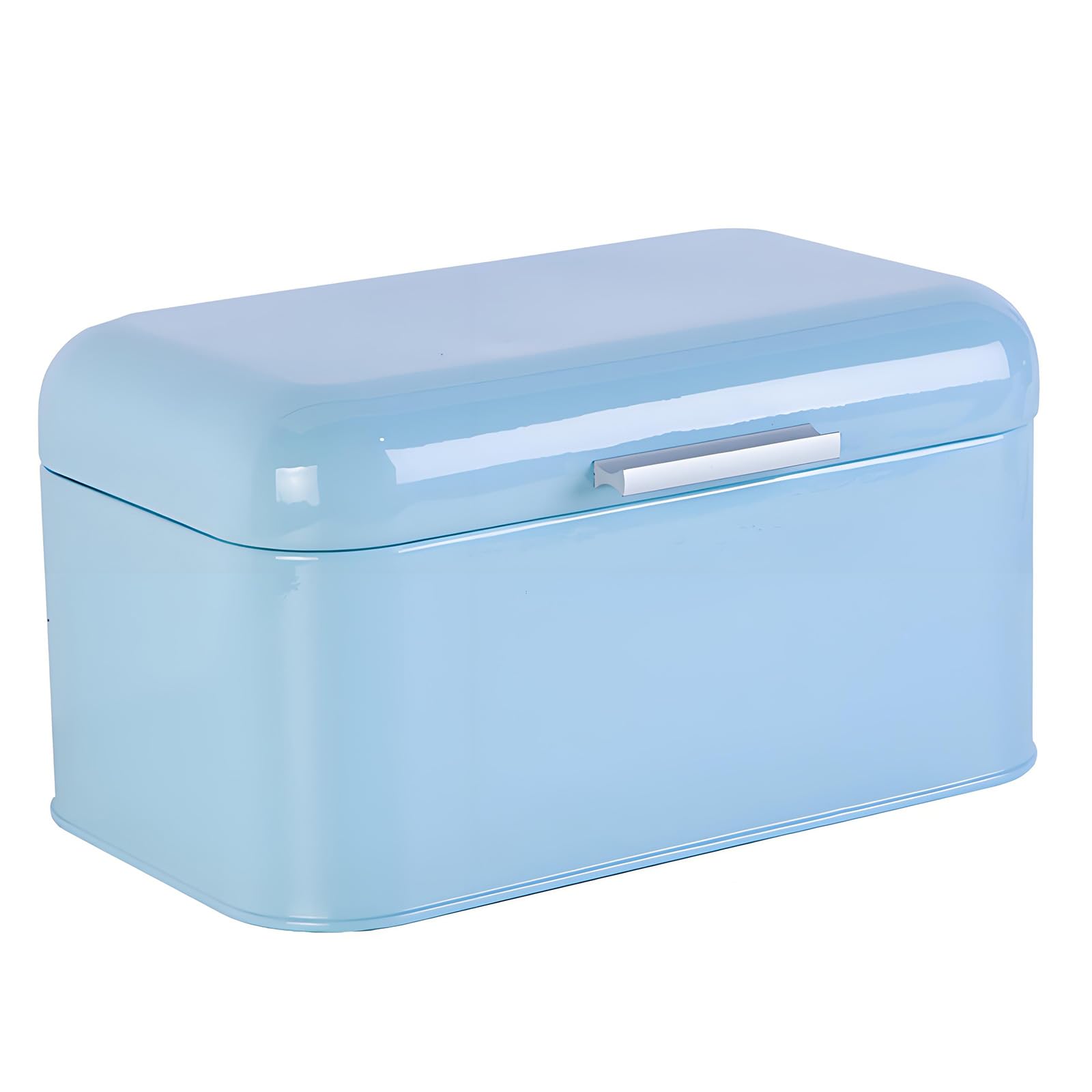 Snorvixre Iron Bread Bin with Lid Large Capacity Food Storage Container for Countertop Kitchen Accessories Metal Bread Storage