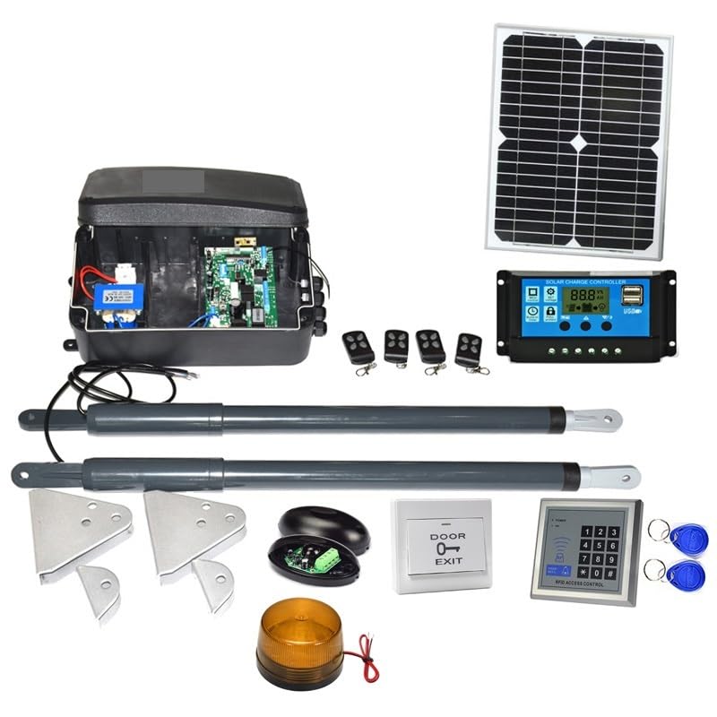 Układ słoneczny Podjazd Elektryczny siłownik liniowy 12VDC 200kg Silnik System silnika Automatyczny mechanizm otwierania bramy skrzydłowej GSM 2 piloty Podjazd mieszkaniowy(Kit 4)