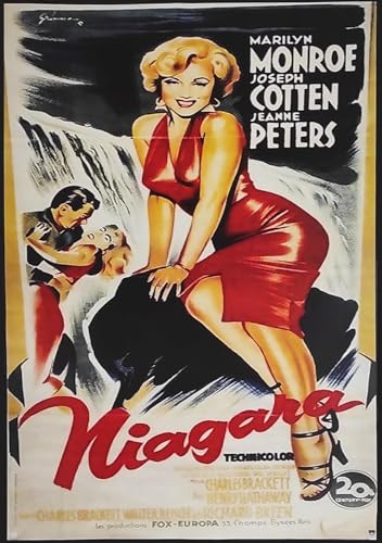 KUSTOM ART Quadro Serie Locandine Film Celebri Niagara Marilyn...