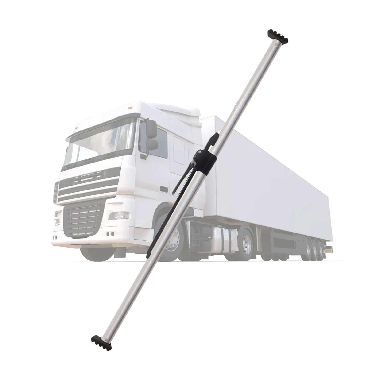 QIYFOZ Ratcheting Cargo Bar，，Adjustable Steel Cargo Bar for Pickup Truck Bed, 51.2-74.8" Ratcheting Cargo Restraint Divider, 3-Piece for Box Trucks, Heavy-Duty Cargo Management