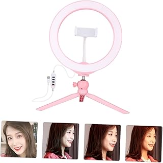 Abaodam 1 Set Photography Fill Light LED Ring Light Tripod Selfie Ring Light Adjustable Stand Ring Light Portable Ring Light for Phone Video Tripod Tabletop Tripod Makeup Fill Light LED