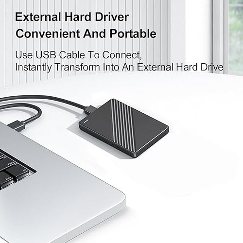 Miniatura 2 de Docooler Disco duro externo, disco duro portátil USB 3.0 de estado sólido con 5 Gbps, 80G160G500G1T2T, disco duro externo portátil de 2.5 pulgadas