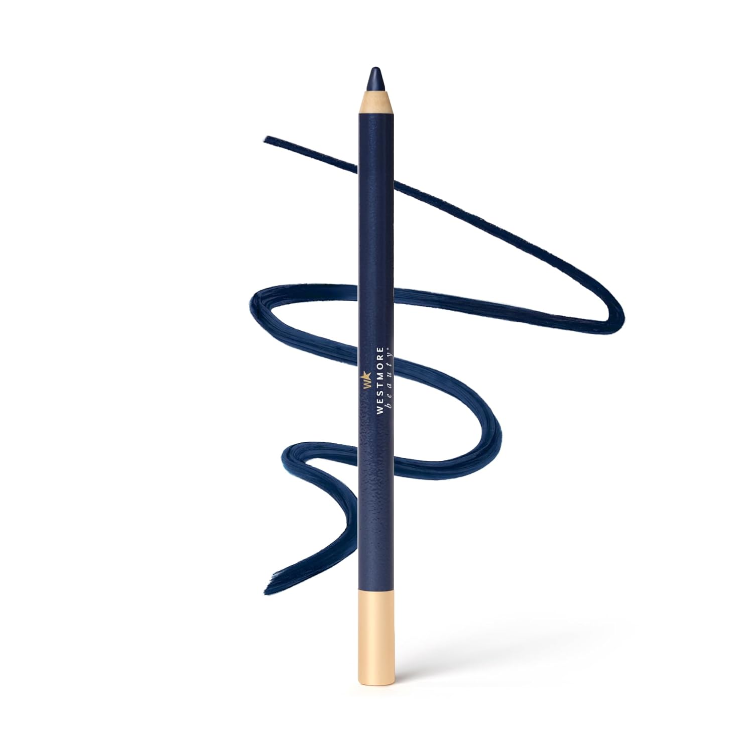 Westmore Beauty Lasting Effects Soft Glide Eyeliner – Waterproof & Smudge-Proof Precision Eyeliner Pencil – Long-Lasting Gel Formula for Easy Sharpening – Deep Navy, 0.042 oz