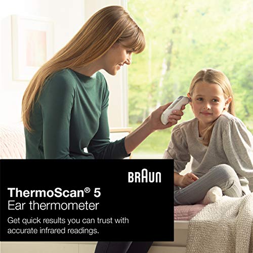 Braun ThermoScan 5 Ear Thermometer, Digital Display, Baby and Infant Thermometer with ExacTemp Stability Indicator for Professional Accur...