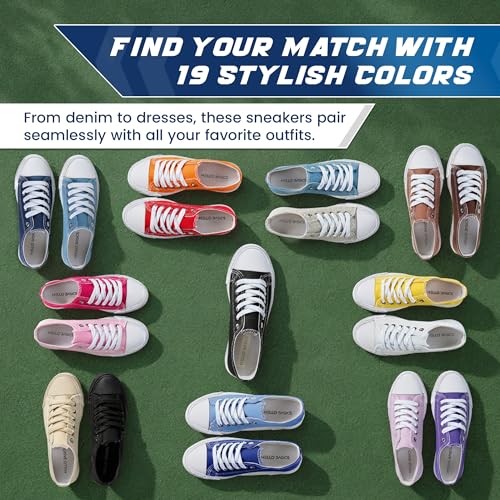 Canvas Shoes for Women Casual Low Top Sneakers Fashion Womens Tennis Shoes for Everyday Wear4