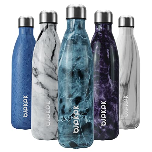 Image of BJPKPK 25oz Insulated Water Bottles Stainless Steel Sports Water Bottles Keep Cold for 24 Hours and Hot for 12 Hours,Marble Ocean