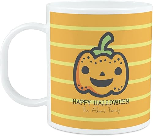 YouCustomizeIt Taza de plástico de calabaza de Halloween para niños (personalizada)