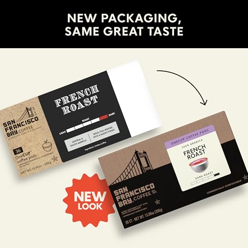 Image of San Francisco Bay K-Cup Coffee Pods, French Roast (36 ct), Dark Roast, Commercially Compostable Single-Serve Coffee Pods