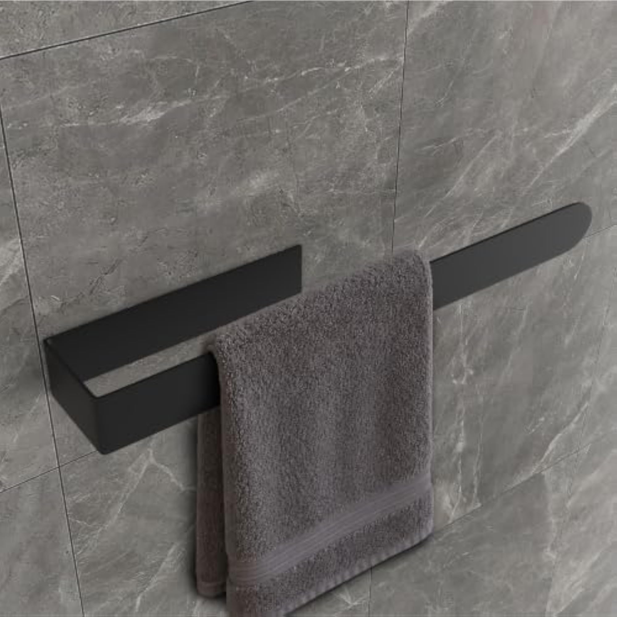 Self Adhesive Black Napkin Holder for Kitchen & Bathroom