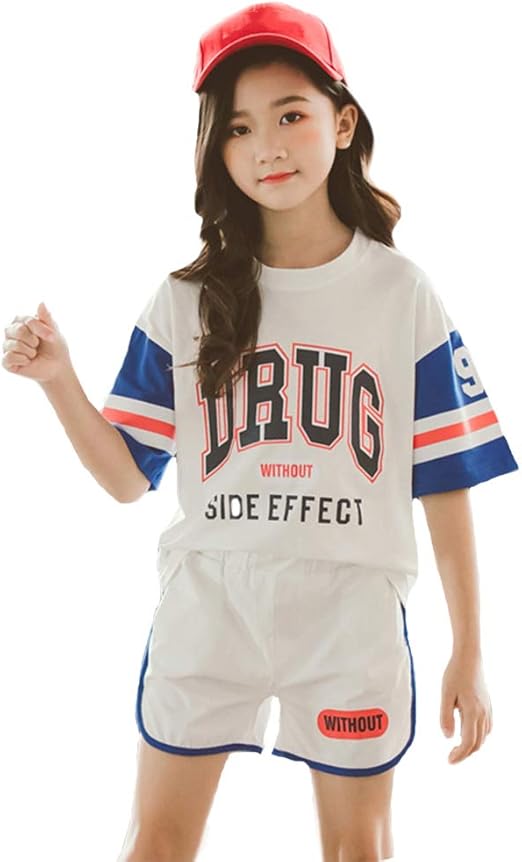 Amazon 子供服 セットアップ 半袖tシャツ ハーフパンツ キッズ ジャージ 上下 スポーツウェア 女の子 男の子 夏服 ルームウェア ショート パンツ 2点セット ホワイト 160cm ジャージ 通販
