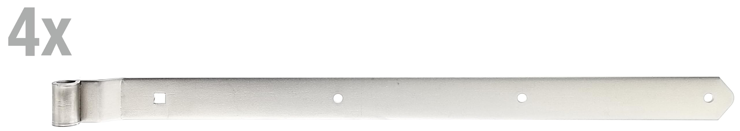 Alberts 845971 Ladenband | in verschiedenen Ausführungen | Edelstahl | Rolle Ø16 mm | Größe 704 x 45 mm | 4er Set