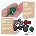 PAREKS 60 pcs Crystal Stone Mushroom Mini pots Bulk Flower pots Flower pots Bulk Cute Mushroom Tiny mushoom Mushroom Ornament Decor Colorful Mushroom Charms Small Crystal Crafts agate/2620