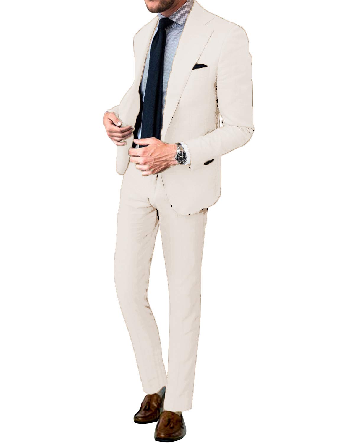 Men's 2 Pieces Tuxedos Notch Lapel Suit(Jacket + Pants)