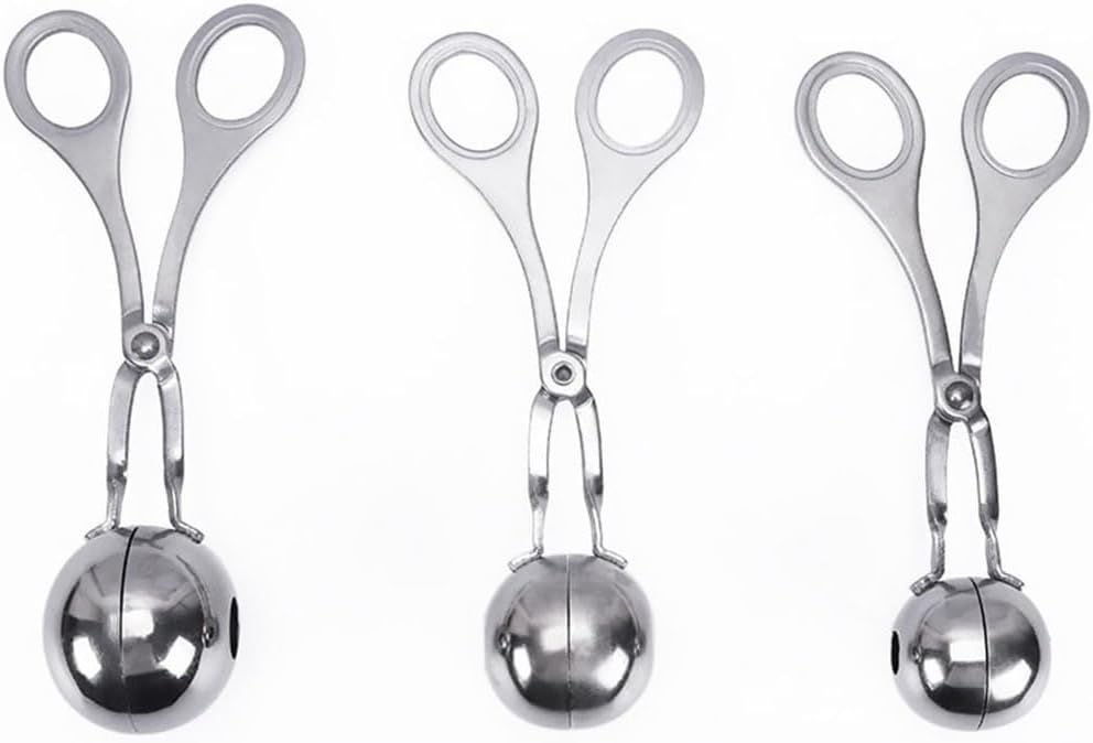 Hemoton Meat Ball Clip 7.00 Inch Kitchen Gadget for Making Uniform Meatballs Fish Balls Rice Balls with Easy Grip Cooking Tool for Home and Party