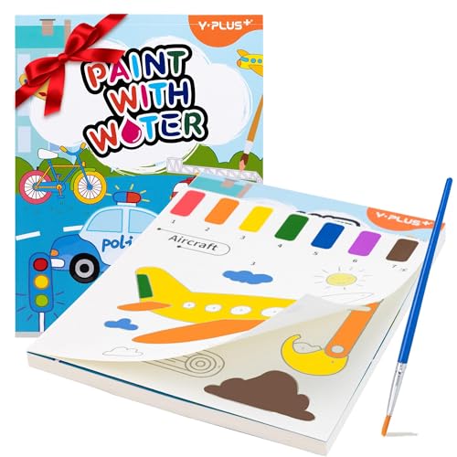 YPLUS Paint with Water Books for Toddlers, Art Craft Toys Watercolor Painting Paper for...