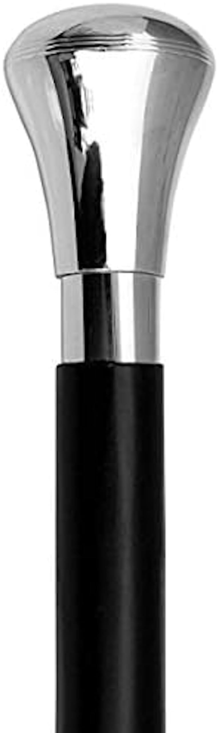 AnNafi® Walking Cane Wooden Black Decorative with Nickel Plated Brass Knob Handle | Classic Walking Sticks for Men | Vintage Antique Victorian