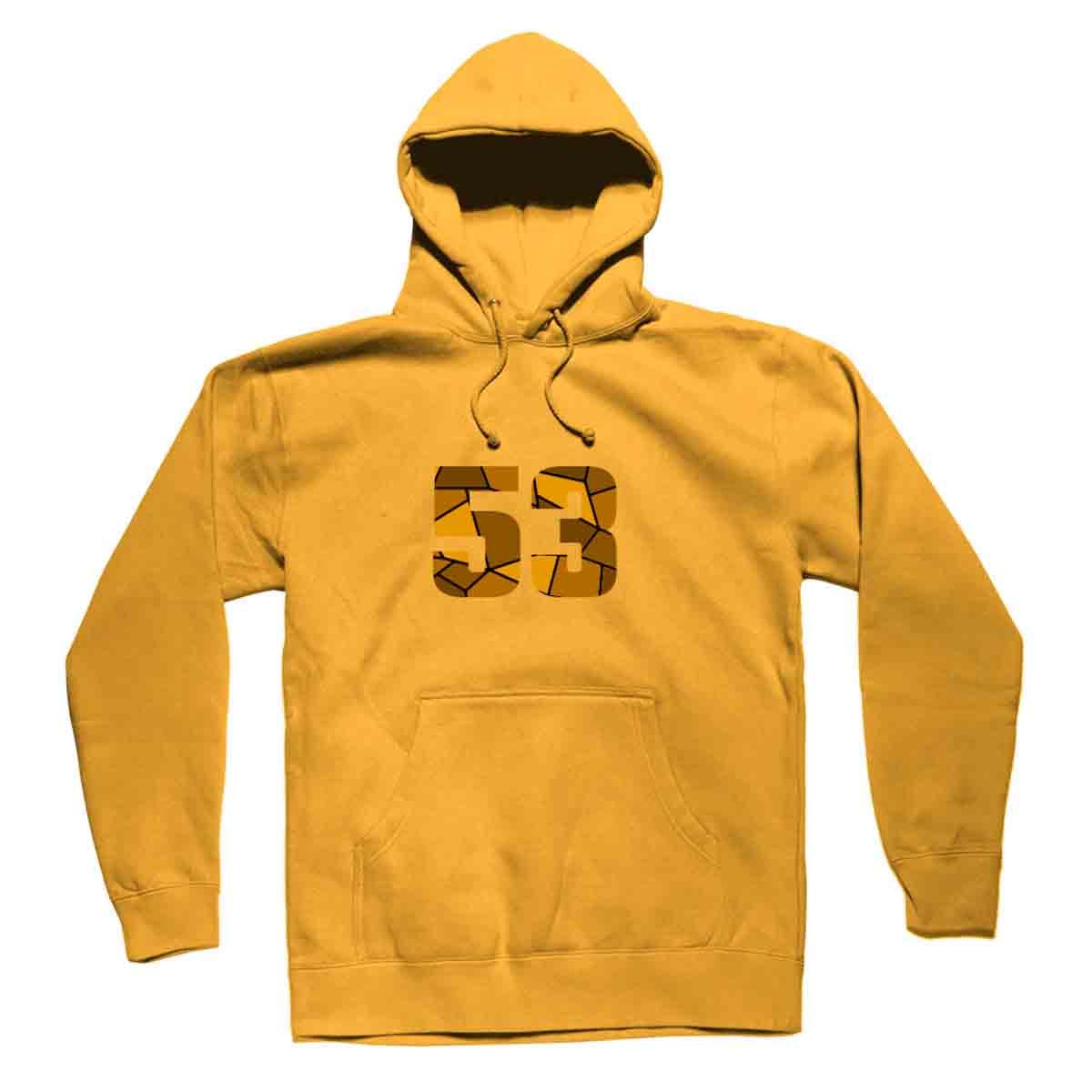 Sweat à capuche unisexe 53 jaune d'or confortable pour un style décontracté moderne - 5