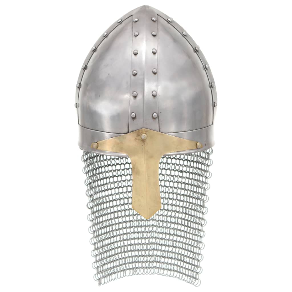 Genérico Réplica Casco de Caballero Cruzado Antiguo Larp Acero Plateado,Arte y Ocio,Hobbies y Artes Creativas,Coleccionables,Armas coleccionables,286222