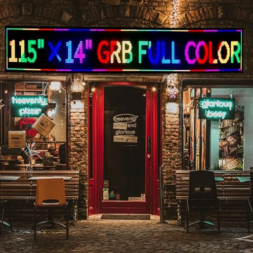 Image of Programmable LED Sign P10 Custom Size, Outdoor Led Sign For Business Display Screen Advertising Store