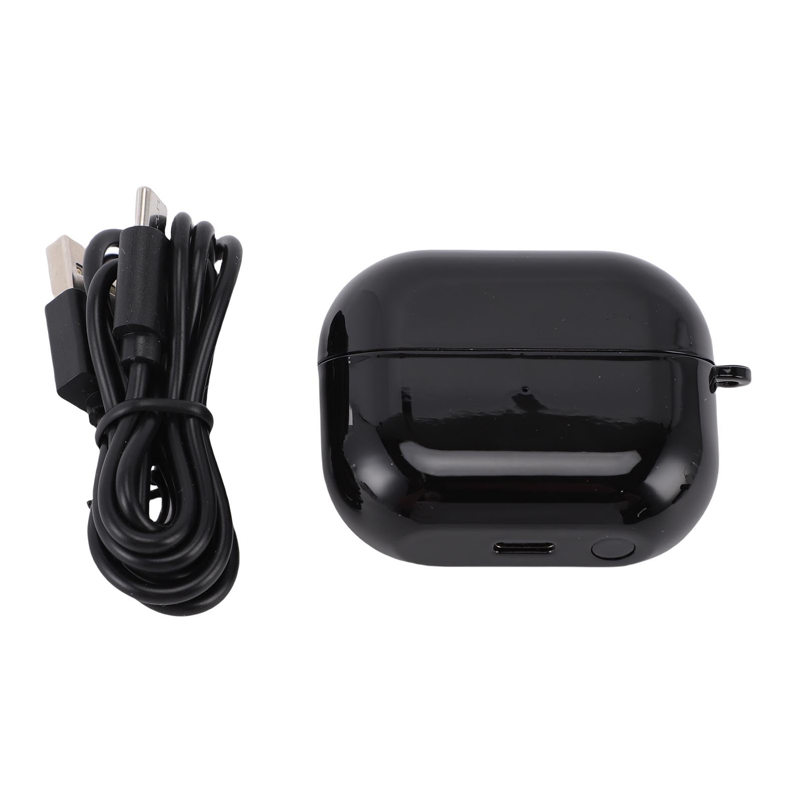 Cryfokt Custodia di Ricarica per Auricolari, Materiale di Alta qualità, Molteplici Funzioni di Protezione per gli Appassionati di Esercizio (BLACK)