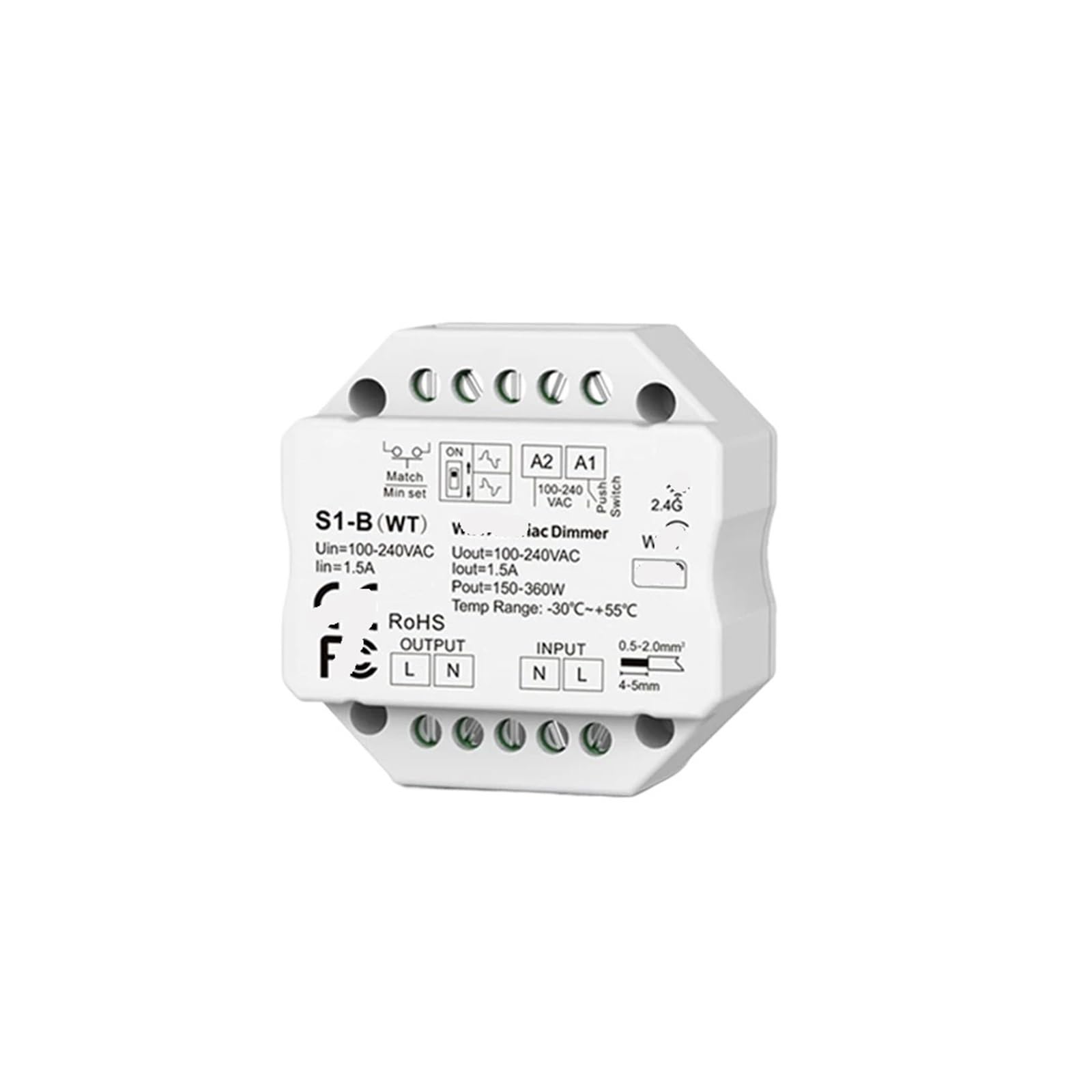 Regulador de intensidad de tiristor de CA y controlador LED de 220V con interruptor de botón 2