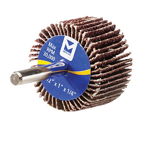 40% Off Discount Mercer Industries 362060 Mounted Flap Wheel, 1-1/2" x 1" x 1/4", Grit 60, 20-Pack