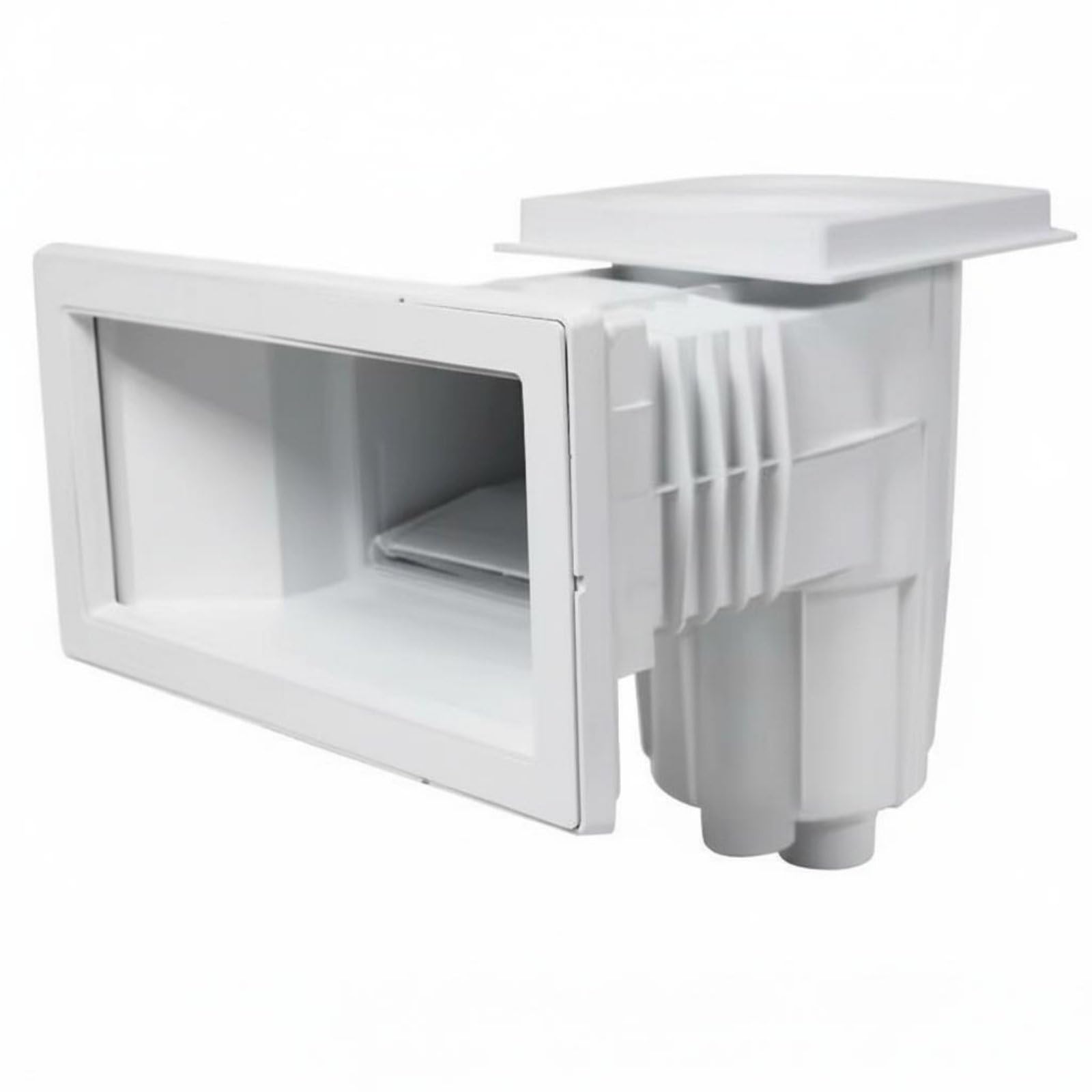 Skimmer de Piscina Profesional Automático Desnatador Colector de Residuos Cesta Extraíble Robusto Captura Hojas Aceites y Espuma Apto para Instalación, Aq-0040v Piscina Vinilo