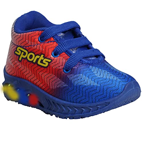 Image of BUNNIES Shiny 3 Blue Colour Kids Lighting Shoes for Boys & Girls