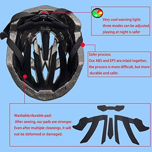 Lamsion Kids Bike Helmet, Toddler Helmet Adjustable for Kids Ages 4-10 Boys Girls, Kids Protective Gear Set Knee Pads Elbow Pads Wrist Guards for Bike, Scooter, Skateboard, Roller Skating, Cycling