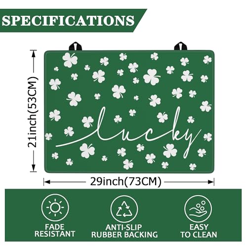 Image of St. Patrick's Day Stove Top Cover 29''x21'' for Electric Stove - Stove Mat for Glass Top Glass Cooktop Protector For Kitchen Multifunctional Oven Covers for Electric Stove
