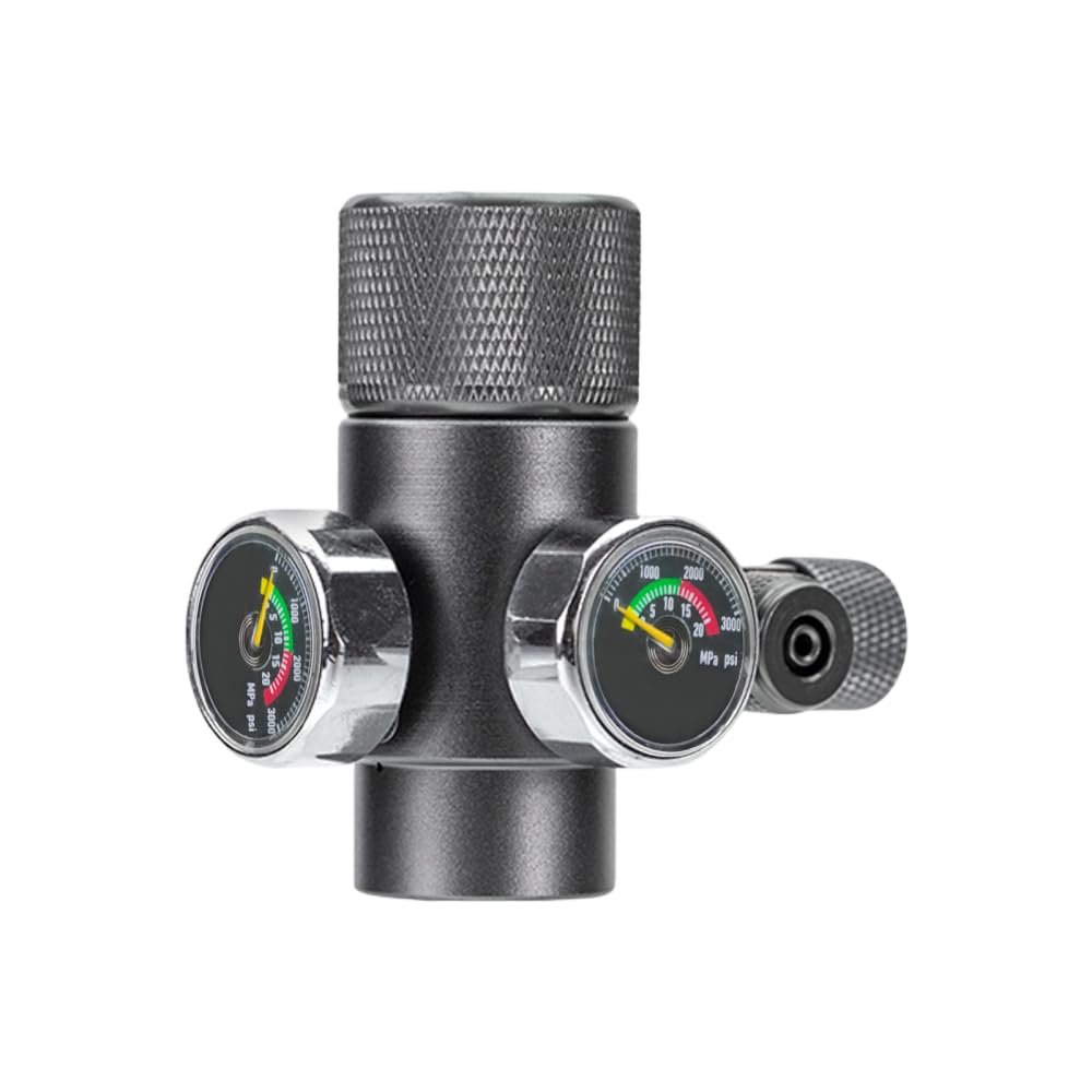 Régulateur de CO2 D'aquarium,Manomètre de CO2 pour Réservoir de Poisson Simple/Double,Pression Réglable pour Système de CO2 de Plantes Aquatiques