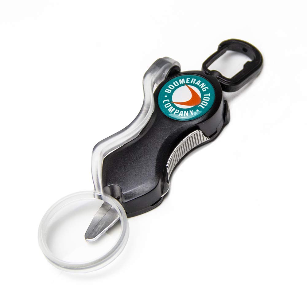 Boomerang Tool Company SNIP Fishing Line Cutters with Retractable Tether and Stainless Steel Blades that Cut Braid, Mono and Fluoro Lines Clean and Smooth!