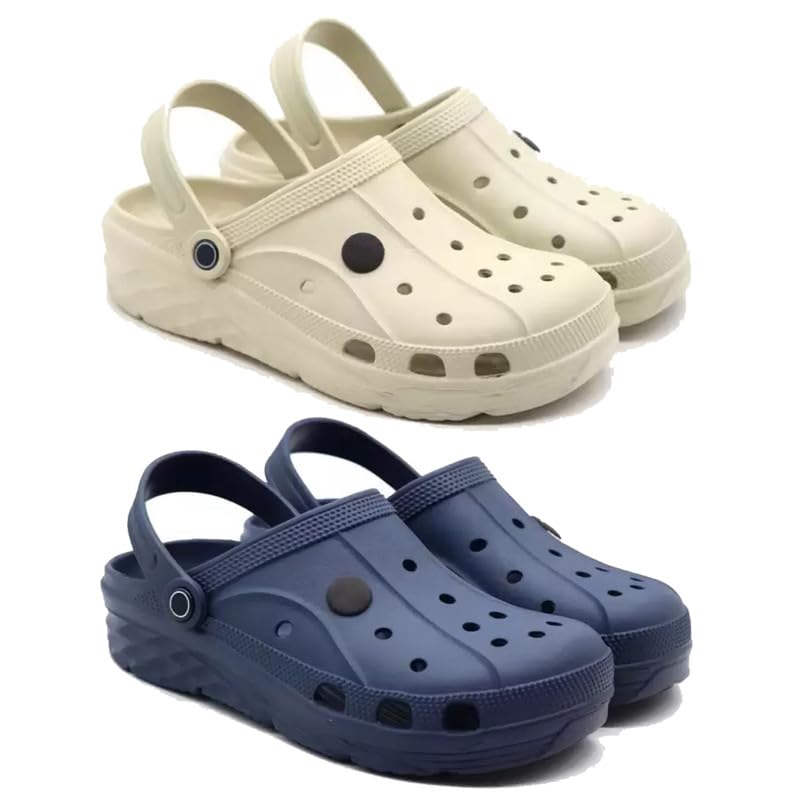WINGSCRAFT-Lightweight Classic Clogs || Sandals with Slider Adjustable Back Strap for Men-Combo(2)-3096-3098-7 Blue (B0D3617ZD8) Amazon Price History, Amazon Price Tracker